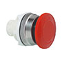 30 mm Red 40 mm Mushroom Push-Turn Chrome Bezel Button