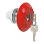 30 mm Red 70 mm Mushroom Push-Key Chrome Bezel Button