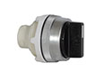 30 mm Black 2 Position Momentary Chrome Bezel Selector Switch