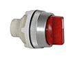 30 mm Red 2 Position Maintained Illuminated Chrome Bezel Selector Switch