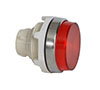 30 mm Red Head Ribbed Lens Chrome Bezel Pilot Light