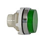 30 mm Green Head Ribbed Lens Chrome Bezel Pilot Light