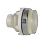 30 mm Clear Head Ribbed Lens Chrome Bezel Pilot Light