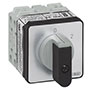 PR21 20 A Change-Over Panel Mount Grey/Black Cam Switch with Off, 1 Pole, and 2 Contacts (TC01GQ1)