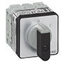 PR21 20 A Change-Over Panel Mount Grey/Black Cam Switch with Off, 2 Poles, and 4 Contacts (TC02GQ1)