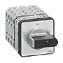 PR21 20 A 2-Speed, One-Way Panel Mount Grey/Black Cam Switch with 8 Contacts (TZ52BQ1)